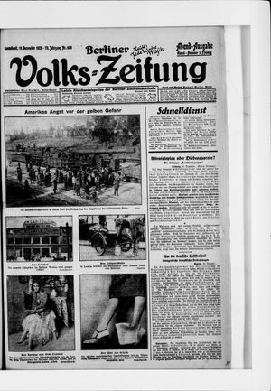 Berliner Volkszeitung vom 19.12.1925