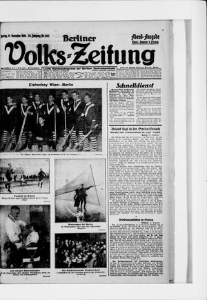 Berliner Volkszeitung vom 21.12.1925