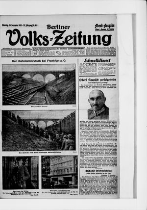 Berliner Volkszeitung vom 29.12.1925