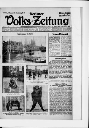 Berliner Volkszeitung vom 31.12.1925