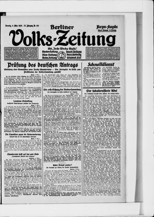 Berliner Volkszeitung on Mar 9, 1926