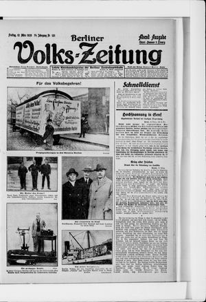 Berliner Volkszeitung on Mar 12, 1926