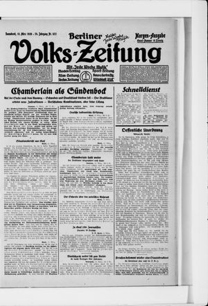 Berliner Volkszeitung on Mar 13, 1926