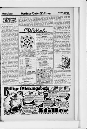 Berliner Volkszeitung on Mar 21, 1926