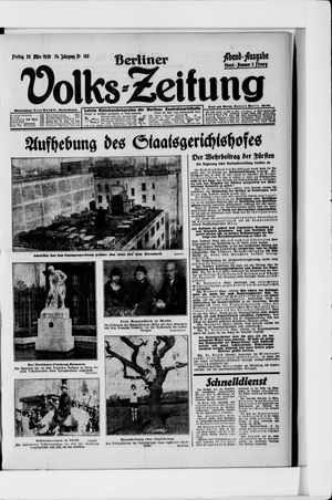 Berliner Volkszeitung vom 26.03.1926