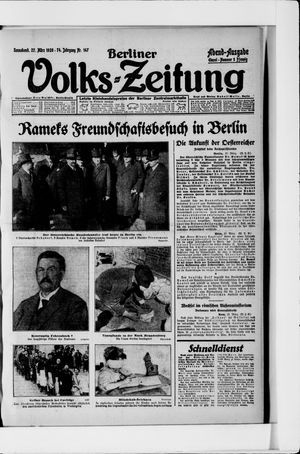 Berliner Volkszeitung vom 27.03.1926