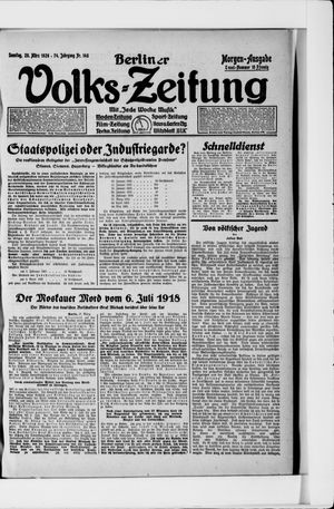 Berliner Volkszeitung vom 28.03.1926