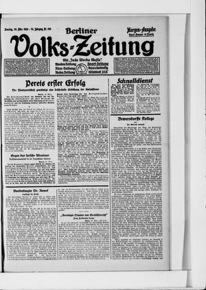 Berliner Volkszeitung vom 30.03.1926