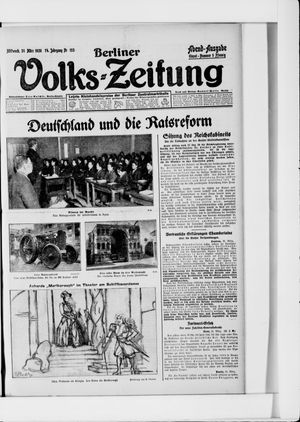 Berliner Volkszeitung vom 31.03.1926