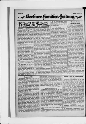 Berliner Volkszeitung vom 12.04.1926