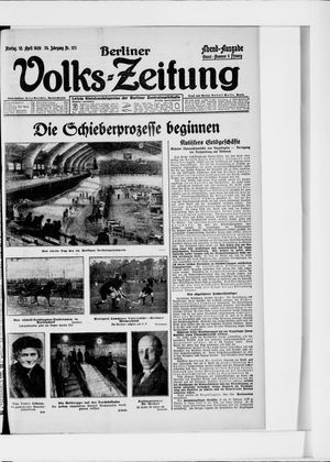 Berliner Volkszeitung on Apr 12, 1926