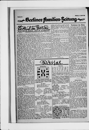 Berliner Volkszeitung vom 14.04.1926