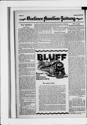 Berliner Volkszeitung vom 27.04.1926