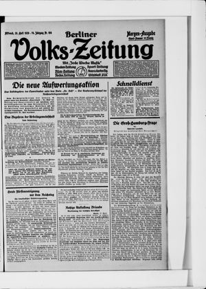 Berliner Volkszeitung vom 28.04.1926