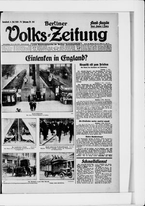 Berliner Volkszeitung on May 8, 1926
