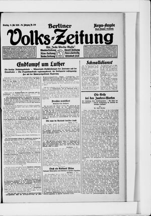 Berliner Volkszeitung vom 11.05.1926