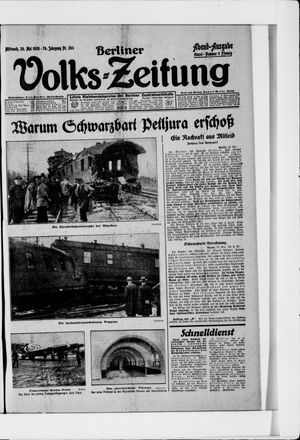 Berliner Volkszeitung vom 26.05.1926