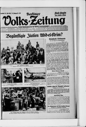 Berliner Volkszeitung vom 29.05.1926