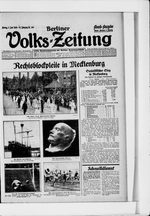 Berliner Volkszeitung vom 07.06.1926