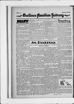 Berliner Volkszeitung vom 10.06.1926