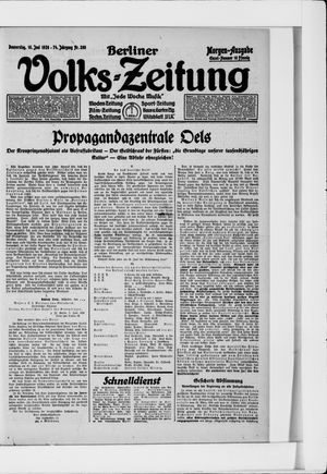 Berliner Volkszeitung vom 10.06.1926