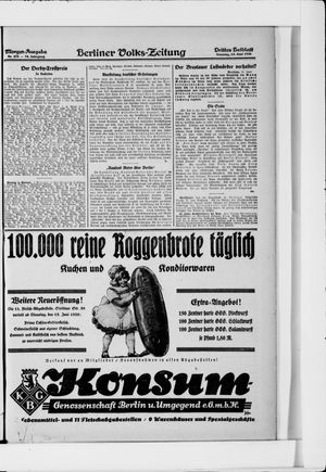 Berliner Volkszeitung vom 13.06.1926