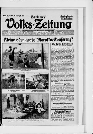 Berliner Volkszeitung vom 14.06.1926