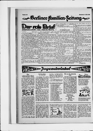 Berliner Volkszeitung vom 10.07.1926