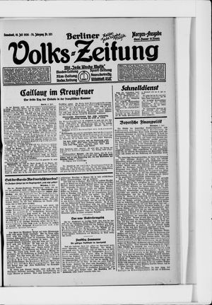 Berliner Volkszeitung vom 10.07.1926