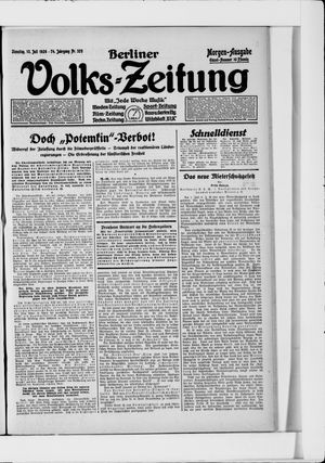 Berliner Volkszeitung vom 13.07.1926