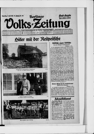 Berliner Volkszeitung vom 15.07.1926