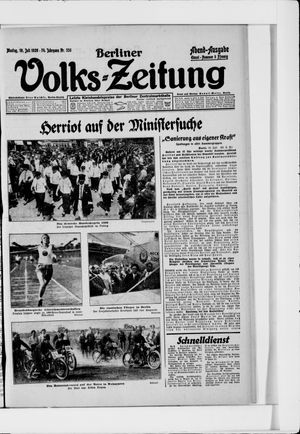 Berliner Volkszeitung vom 19.07.1926