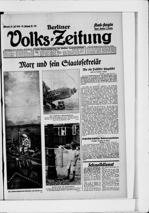 Berliner Volkszeitung vom 21.07.1926