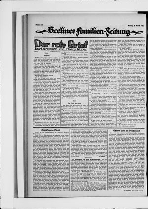 Berliner Volkszeitung vom 02.08.1926