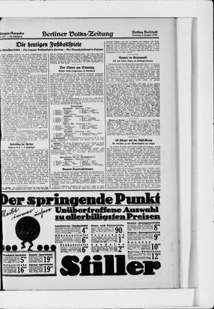 Berliner Volkszeitung vom 08.08.1926
