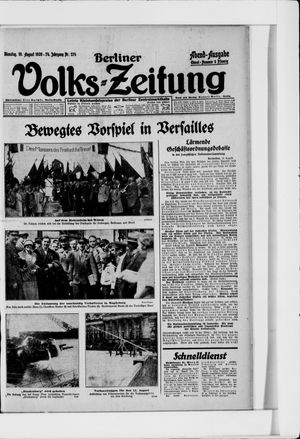 Berliner Volkszeitung vom 10.08.1926