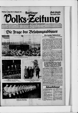Berliner Volkszeitung vom 12.08.1926
