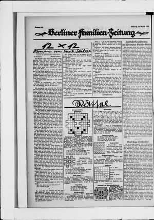 Berliner Volkszeitung vom 18.08.1926