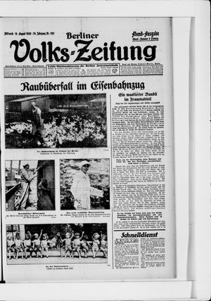 Berliner Volkszeitung vom 18.08.1926