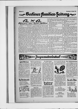 Berliner Volkszeitung on Aug 21, 1926