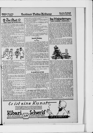 Berliner Volkszeitung vom 22.08.1926