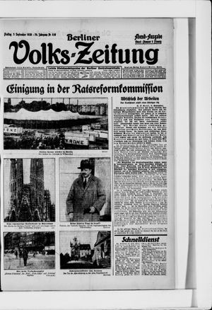 Berliner Volkszeitung vom 03.09.1926
