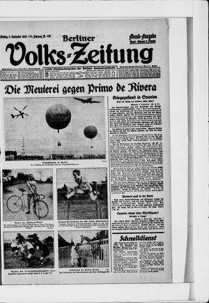 Berliner Volkszeitung vom 06.09.1926