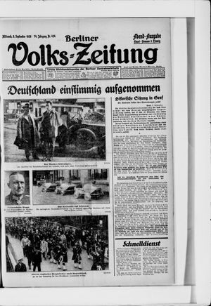 Berliner Volkszeitung vom 08.09.1926