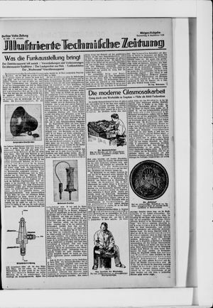Berliner Volkszeitung vom 09.09.1926