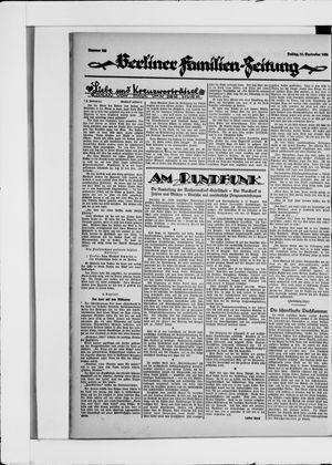 Berliner Volkszeitung vom 10.09.1926