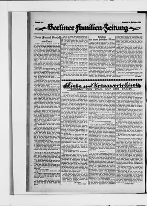 Berliner Volkszeitung vom 14.09.1926