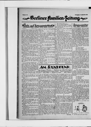Berliner Volkszeitung vom 16.09.1926