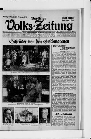 Berliner Volkszeitung vom 16.09.1926