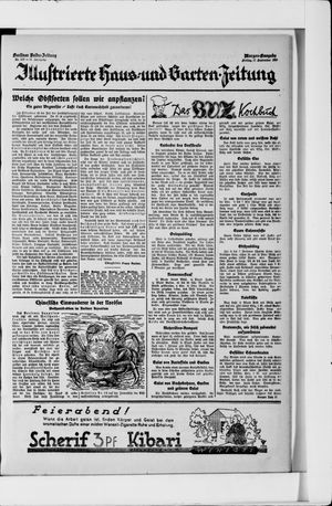 Berliner Volkszeitung vom 17.09.1926